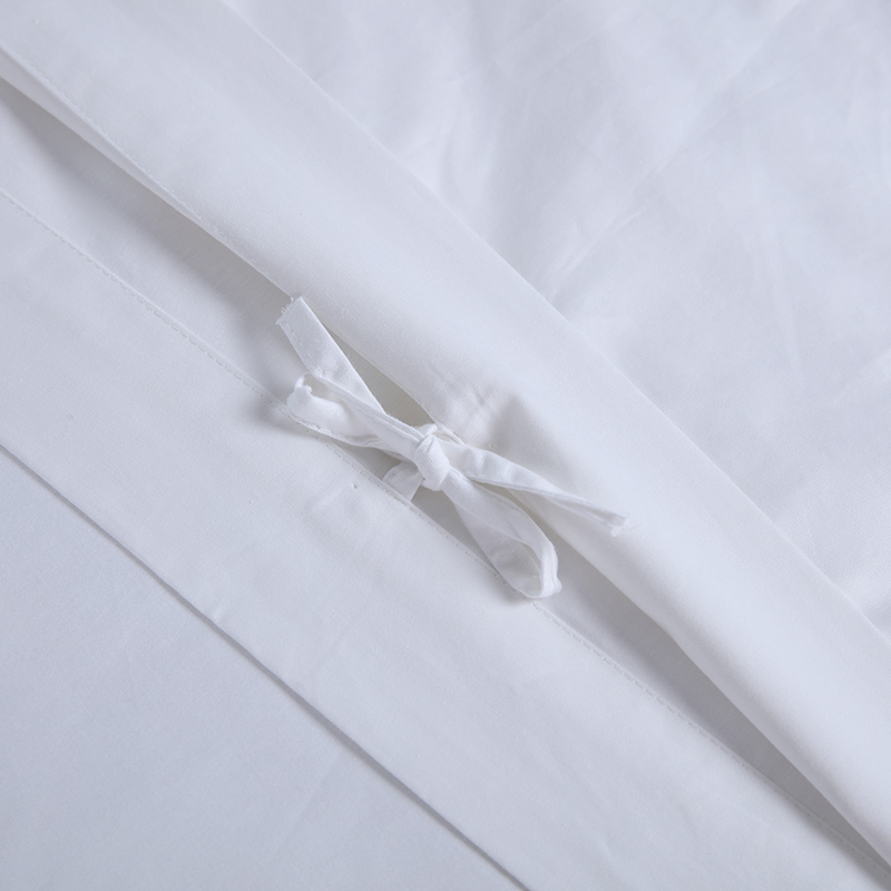 Set de lenjerie de pat din bumbac de înaltă calitate, cearșaf de pat cuvertură de pilota cu logo broderie